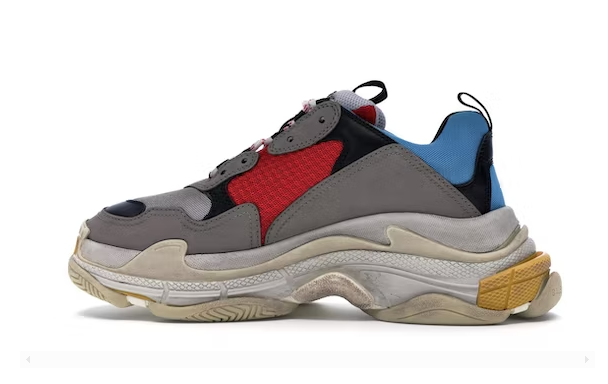 Triple S Grey Red Blue